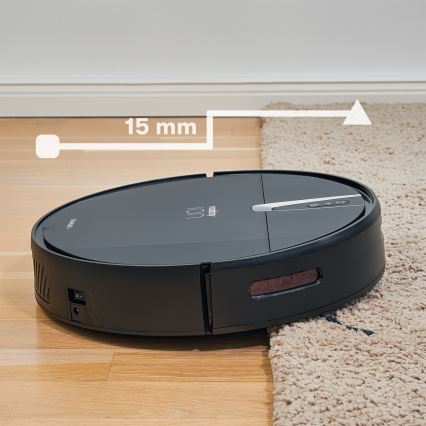 Niceboy ION Charles i4 - Pametni robotski usisivač 2u1 4400 mAh Wi-Fi crno + Daljinski upravljač
