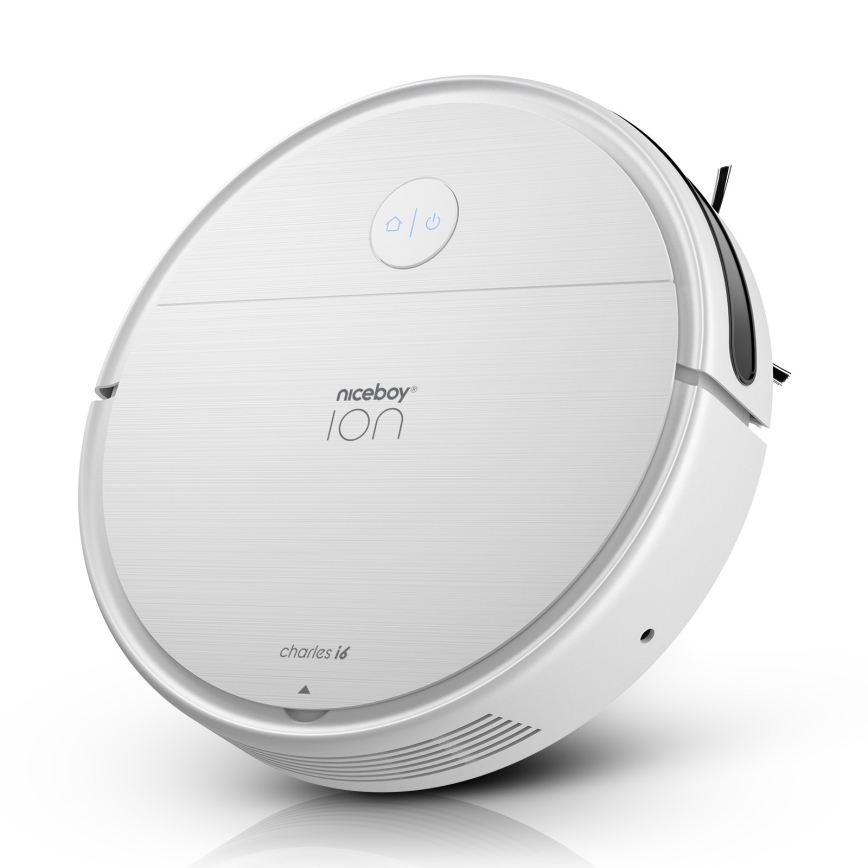 Niceboy ION Charles i6 - Pametni robotski usisivač 2u1 2600 mAh Wi-Fi bela