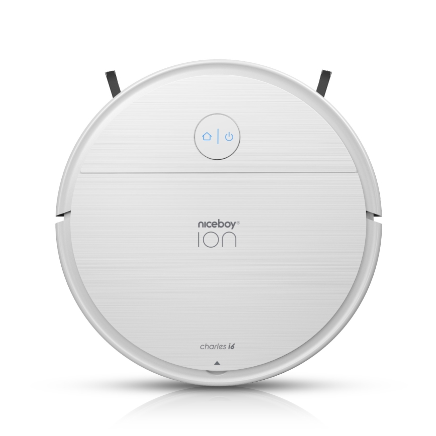 Niceboy ION Charles i6 - Pametni robotski usisivač 2u1 2600 mAh Wi-Fi bela