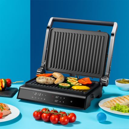 Niceboy ION Grillmaster - Kontaktni roštilj 2000W/230V crno/mat krom