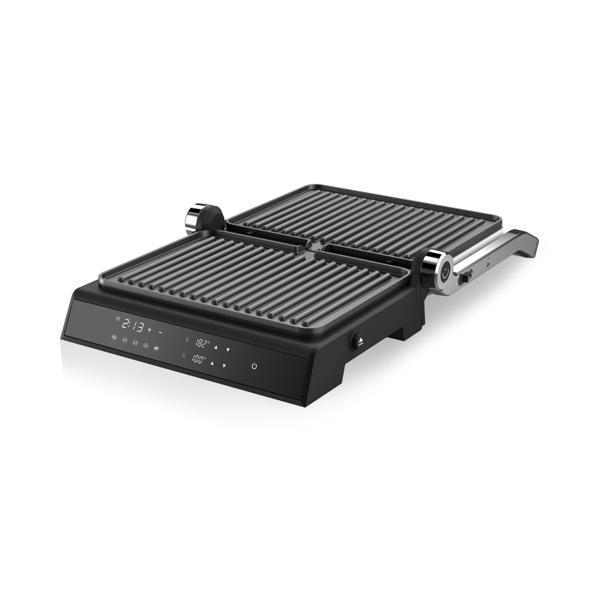 Niceboy ION Grillmaster - Kontaktni roštilj 2000W/230V crno/mat krom