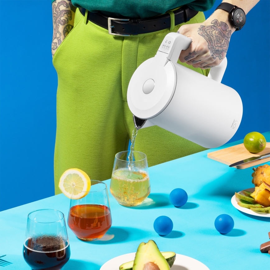 Niceboy ION SmartKettle - Pametno kuvalo za vodu sa termoregulacijom 1,7 l 2200W/230V Wi-Fi bela