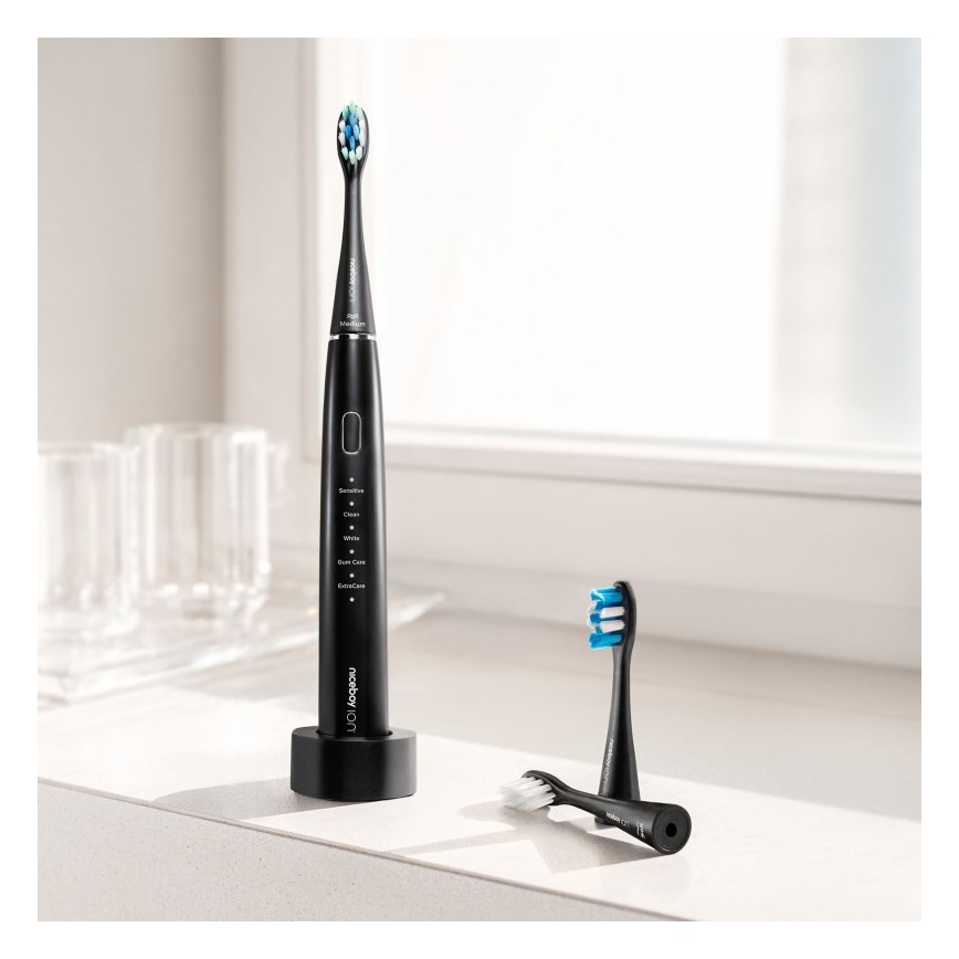 Niceboy ION Sonic Duo Pack - Set 2x Sonična četkica za zube IPX7 crno + bela