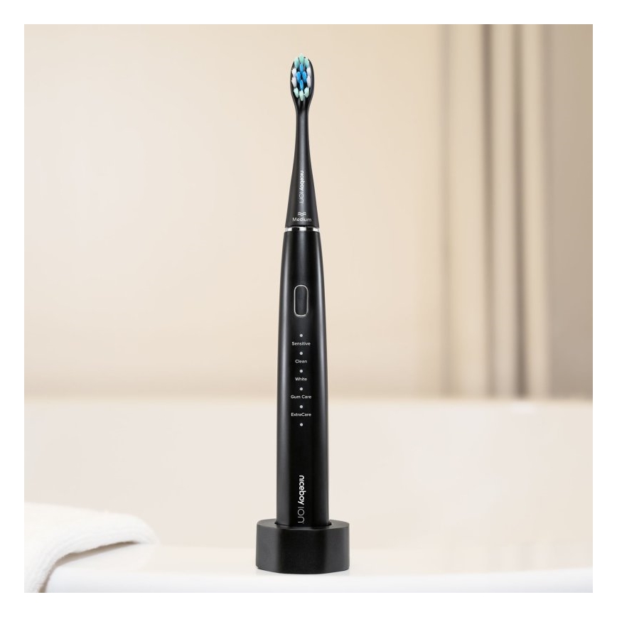 Niceboy ION Sonic Duo Pack - Set 2x Sonična četkica za zube IPX7 crno + bela