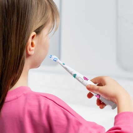 Niceboy ION Sonic Kids - Dečija zvučna četkica za zube 500 mAh IPX7 bela