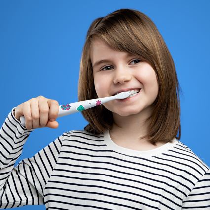 Niceboy ION Sonic Kids - Dečija zvučna četkica za zube 500 mAh IPX7 bela