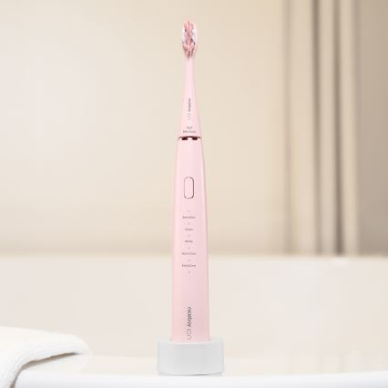 Niceboy ION Sonic - sonična električna četkica za zube IPX7 ružičasta