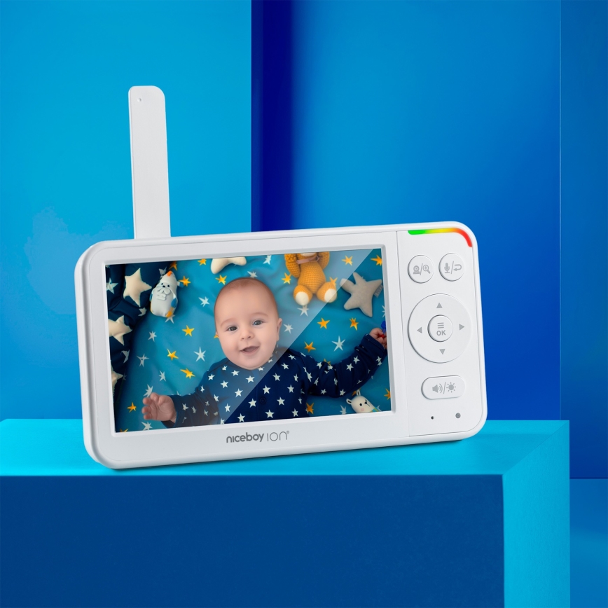 Niceboy ION Starlight SL5 - Monitor za bebe Full HD 1080p 4000 mAh 5V