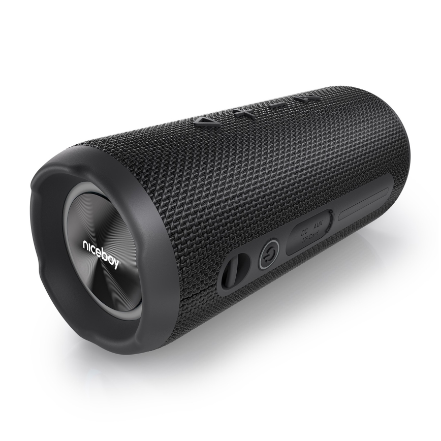 Niceboy Nexus - LED bežični zvučnik sa mikrofonom 26W/4000 mAh IPX6 crna