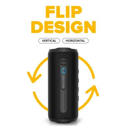 Niceboy Nexus - LED bežični zvučnik sa mikrofonom 26W/4000 mAh IPX6 crna