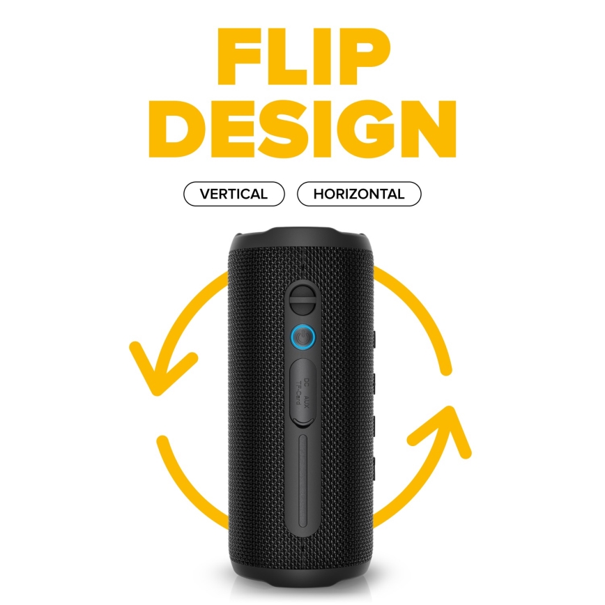 Niceboy Nexus - LED bežični zvučnik sa mikrofonom 26W/4000 mAh IPX6 crna