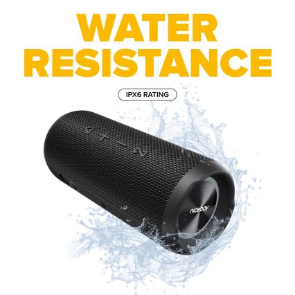 Niceboy Nexus - LED bežični zvučnik sa mikrofonom 26W/4000 mAh IPX6 crna