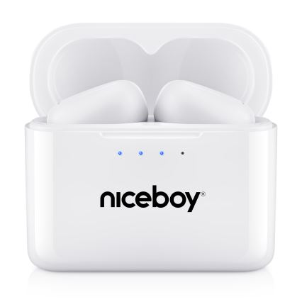 Niceboy Podsie 4 - Bežične slušalice IP54 bela
