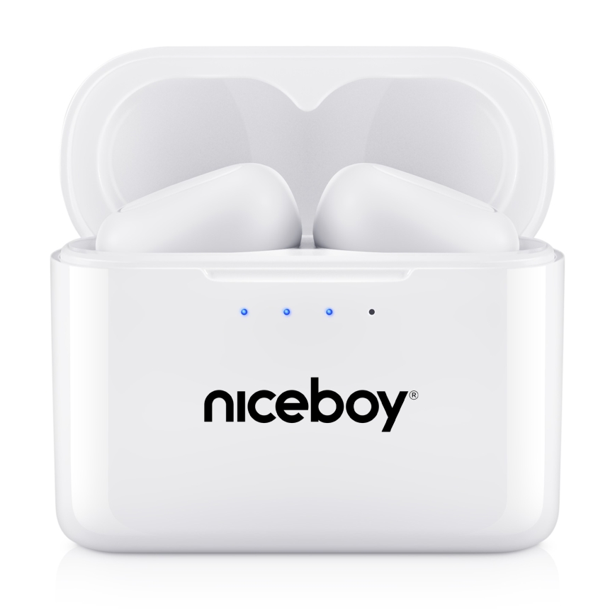 Niceboy Podsie 4 - Bežične slušalice IP54 bela