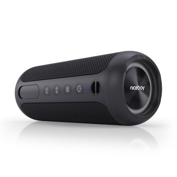 Niceboy Polaris - LED Bežični zvučnik sa mikrofonom 30W/2000 mAh IPX7 crno