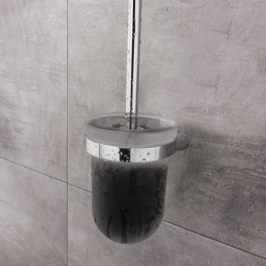NIMCO BR 11094WN-26 - Zidna WC četka BORMO matirana Staklo/sjajni krom