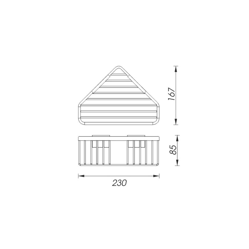 NIMCO Ki 14003-26 - Zidna polica za tuš KIBO sjajni hrom