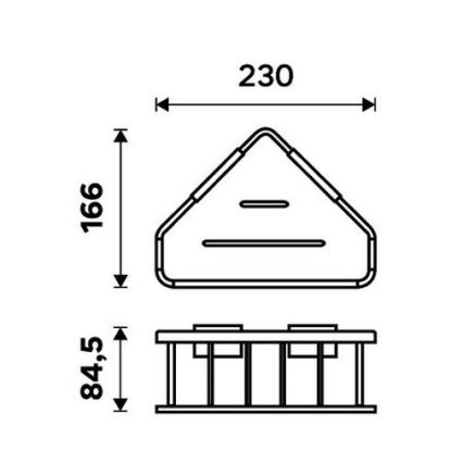 NIMCO Ki 14003-B-26 - Zidna polica za tuš KIBO sjajni hrom