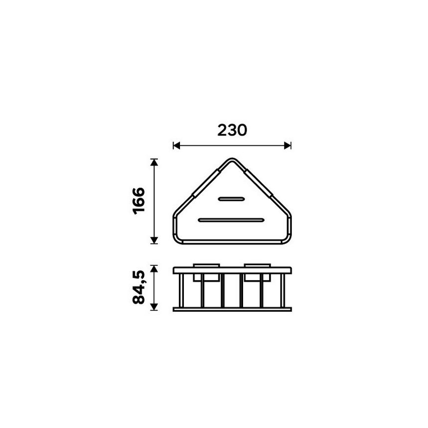 NIMCO Ki 14003-B-26 - Zidna polica za tuš KIBO sjajni hrom