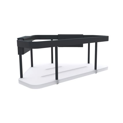 NIMCO Ki-14003-B-90 - Zidna polica za tuš KIBO matirana crno/bela
