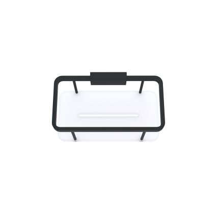 NIMCO Ki-14015-B-90 - Zidna polica za tuš KIBO mat crna/bela