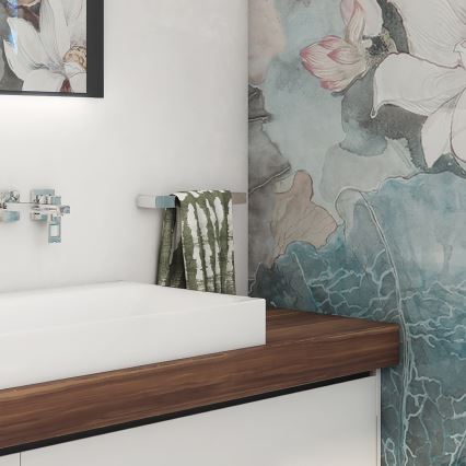 NIMCO MA 29035-26 - Zidni držač za peškire MAYA 36 cm sjajni hrom