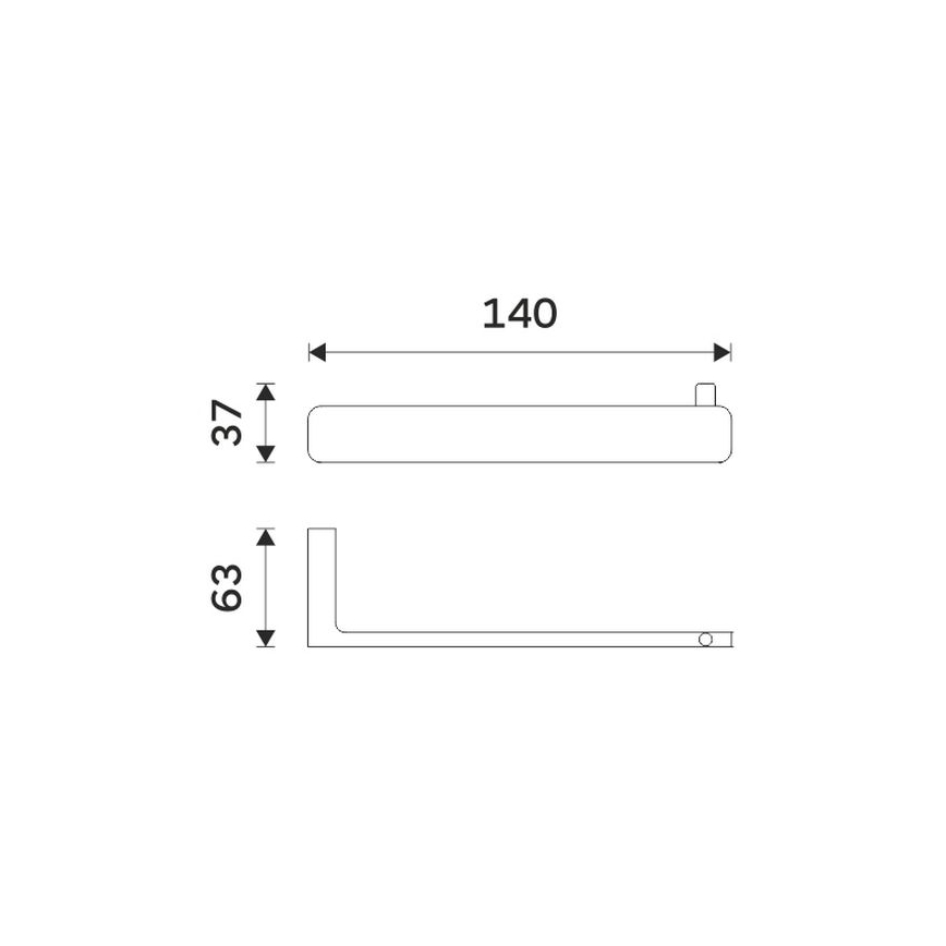 NIMCO MA 29055-26 - Držač toalet papira MAYA sjajni hrom