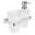 NIMCO MA 2905831H-26 - Zidni dozator sapuna i držač četkica za zube MAYA 290 ml matirana Staklo/sjajni krom