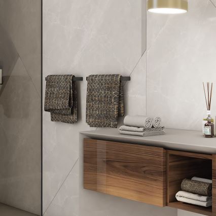 NIMCO MAC 29035-90 - Zidni držač za peškire MAYA 36 cm matirana crno
