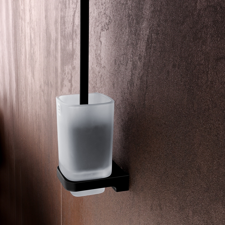 NIMCO MAC 29094CN-90 - Zidna WC četka MAYA matirana Staklo/matirana crno