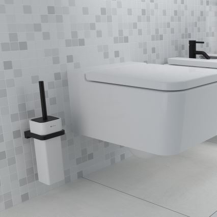 NIMCO MAC 29094K-90 - Zidna WC četka MAYA bela/matirana crno