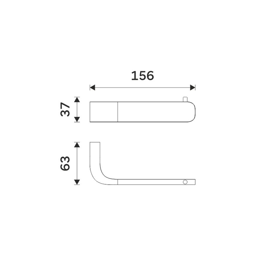 NIMCO NK 30055-26 - Držač toaletnog papira NIKAU sjajni hrom