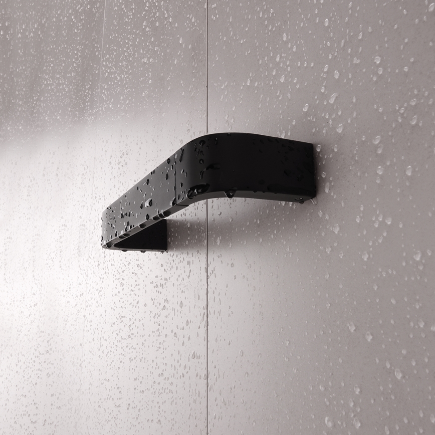 NIMCO NKC 30046-90 - Zidni držač peškira NIKAU 49 cm mat crne boje