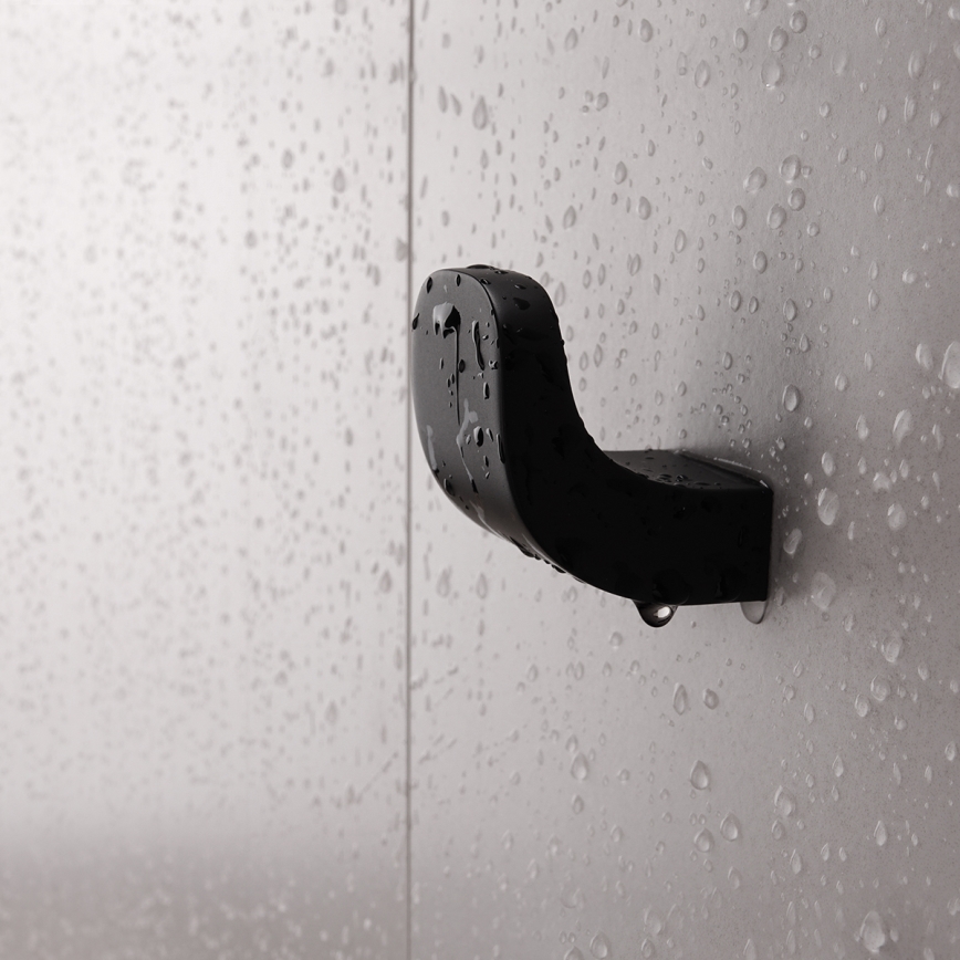 NIMCO NKC 30054-90 - Zidni kuk NIKAU mat crne boje