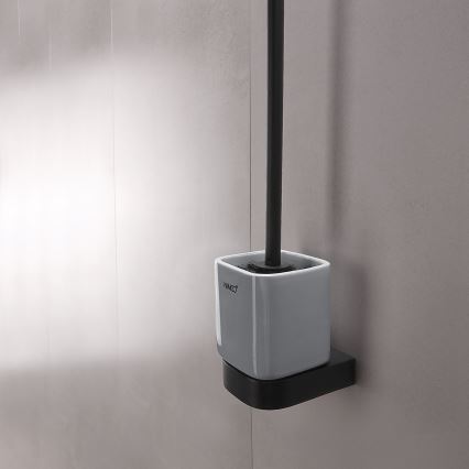 NIMCO NKC 30094KN-90 - Zidna WC četka NIKAU bela/matirana crno