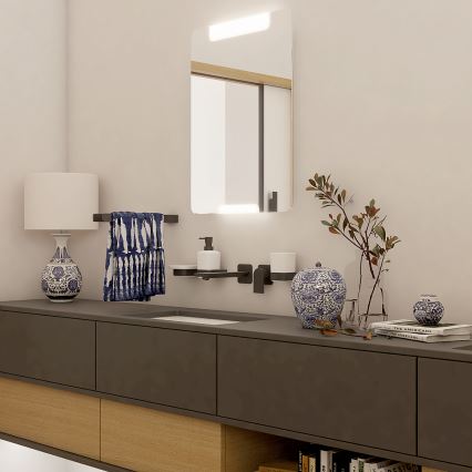 NIMCO NKC set-31K-T-90 - Zidni dozator za tečni sapun, držač za četkice za zube i zidna kuka NIKAU 320 ml bela/mat crna