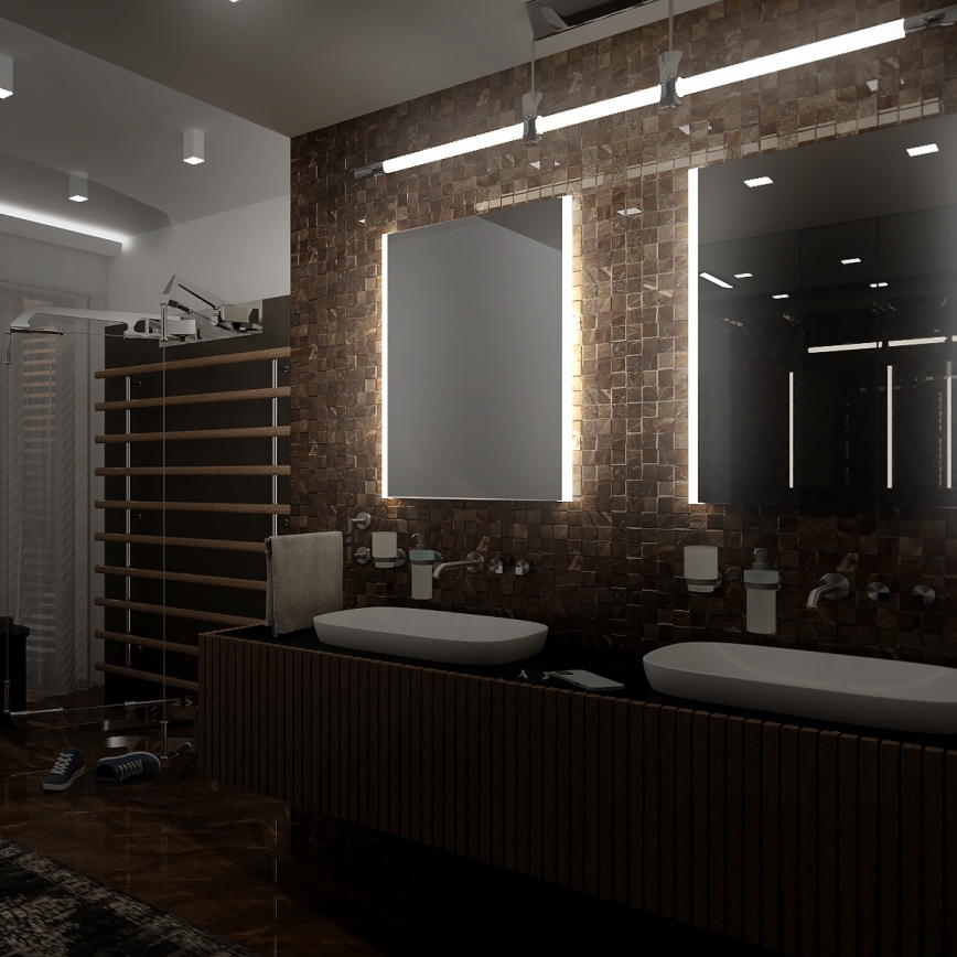 NIMCO ZP 11000 - LED Ogledalo za kupatilo sa pozadinskim osvetljenjem LED/18W/230V 6500K 60x40 cm IP44
