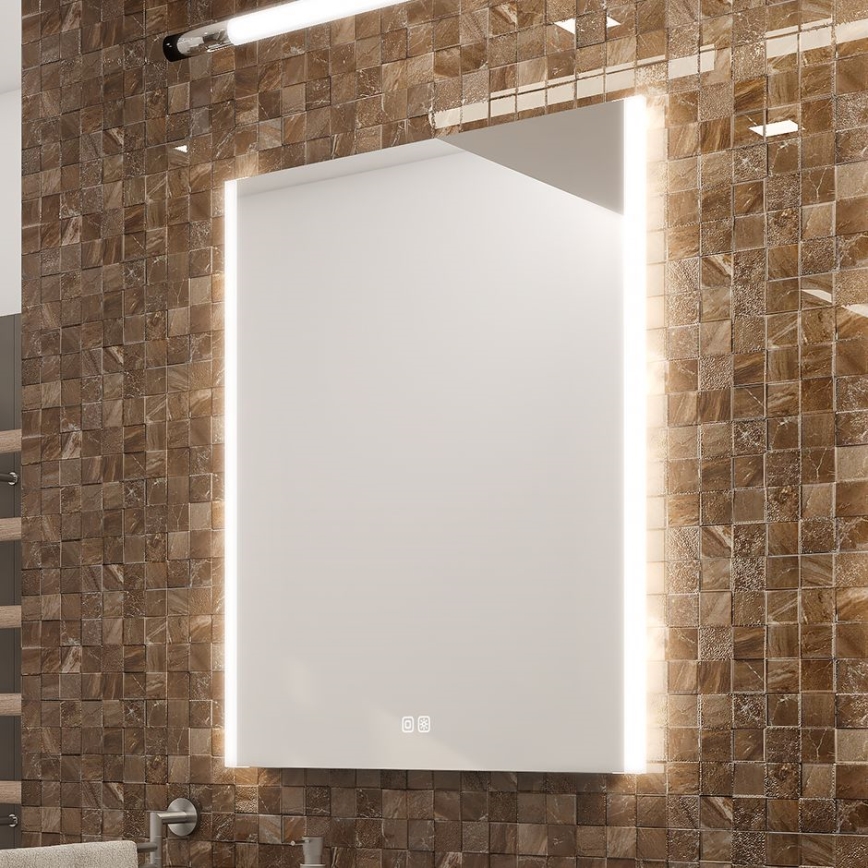 NIMCO ZP 11001VX - LED Ogledalo za kupaonicu sa prigušivim sa pozadinskim osvetljenjem LED/21W/230V 3000-6500K 70x50 cm IP44