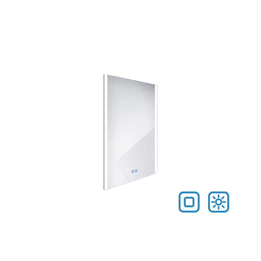 NIMCO ZP 11001VX - LED Ogledalo za kupaonicu sa prigušivim sa pozadinskim osvetljenjem LED/21W/230V 3000-6500K 70x50 cm IP44