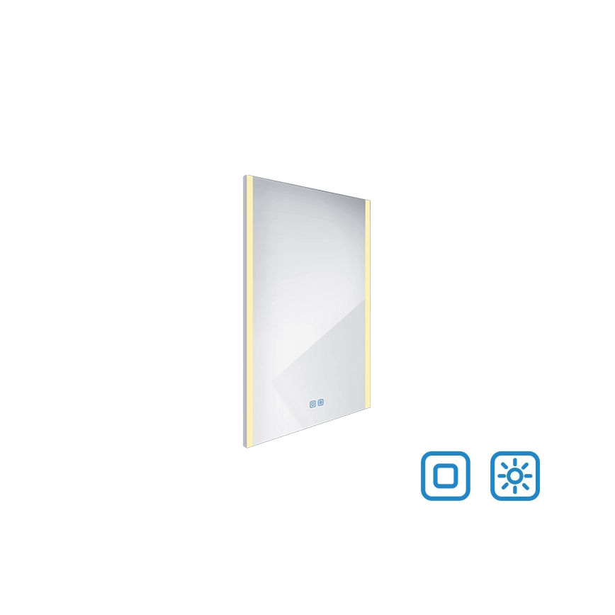 NIMCO ZP 11001VX - LED Ogledalo za kupaonicu sa prigušivim sa pozadinskim osvetljenjem LED/21W/230V 3000-6500K 70x50 cm IP44