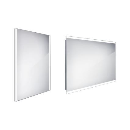 NIMCO ZP 11002 - LED Ogledalo za kupatilo sa pozadinskim osvetljenjem LED/24W/230V 6500K 80x60 cm IP44