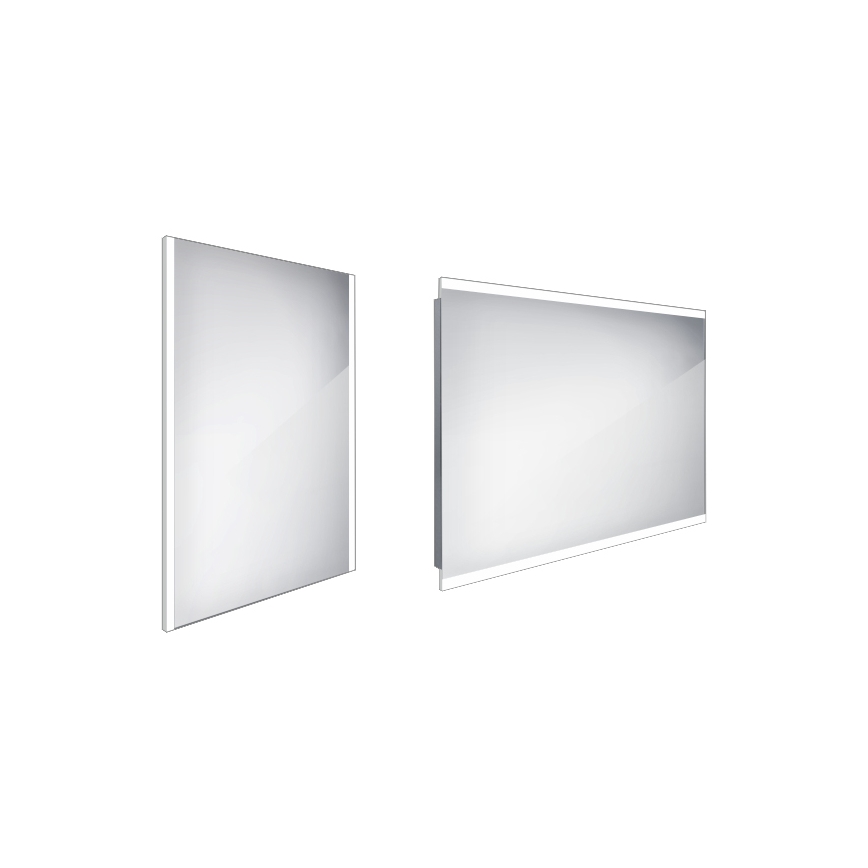 NIMCO ZP 11002 - LED Ogledalo za kupatilo sa pozadinskim osvetljenjem LED/24W/230V 6500K 80x60 cm IP44