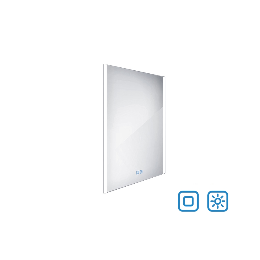 NIMCO ZP 11002VX - LED Ogledalo za kupaonicu sa prigušivim sa pozadinskim osvetljenjem LED/24W/230V 3000-6500K 80x60 cm IP44