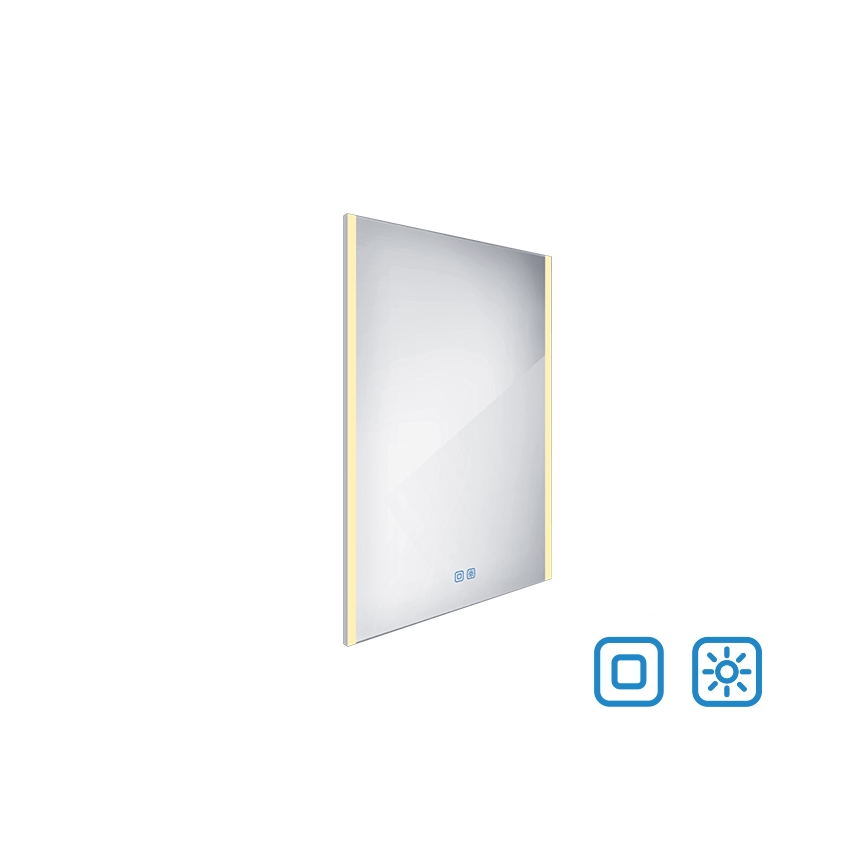 NIMCO ZP 11002VX - LED Ogledalo za kupaonicu sa prigušivim sa pozadinskim osvetljenjem LED/24W/230V 3000-6500K 80x60 cm IP44