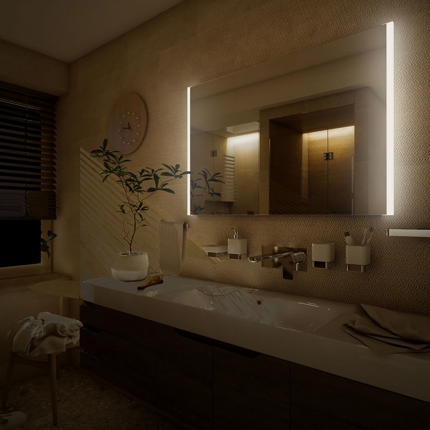 NIMCO ZP 11003 - LED Ogledalo za kupatilo sa pozadinskim osvetljenjem LED/21W/230V 6500K 70x80 cm IP44