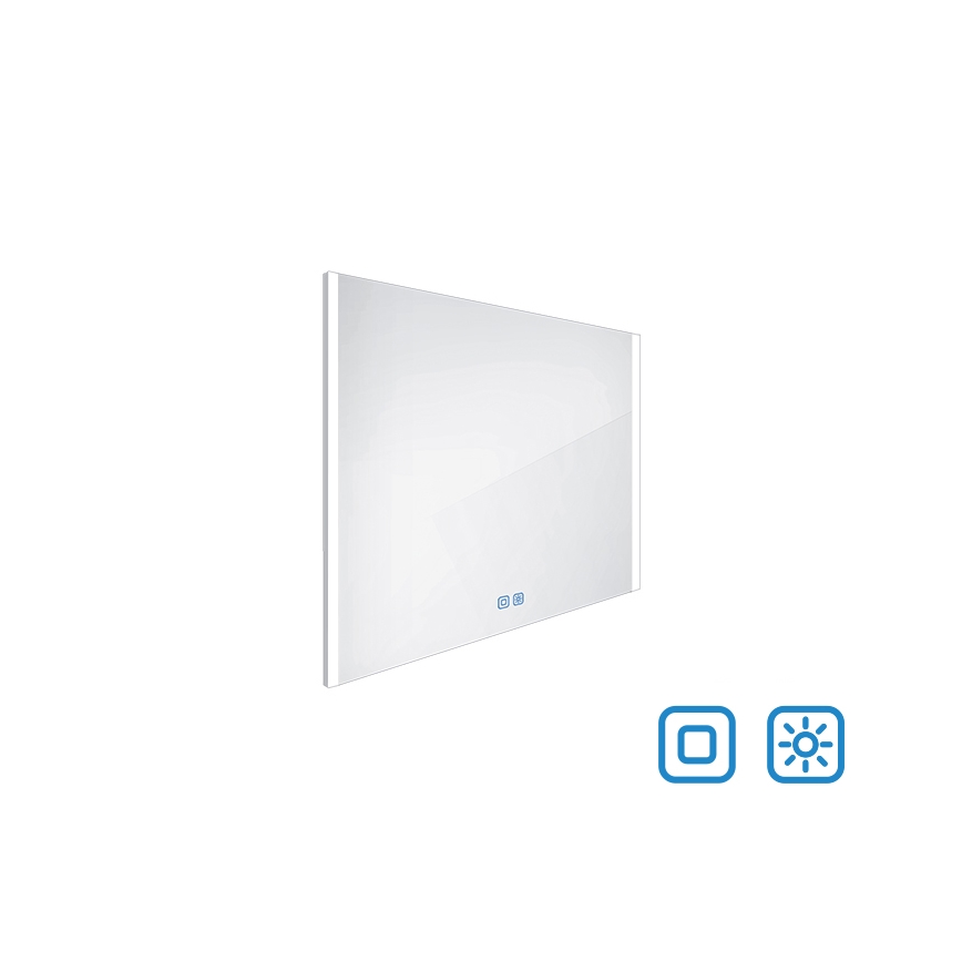 NIMCO ZP 11003VX - LED Ogledalo za kupaonicu sa prigušivim sa pozadinskim osvetljenjem LED/21W/230V 3000-6500K 70x80 cm IP44