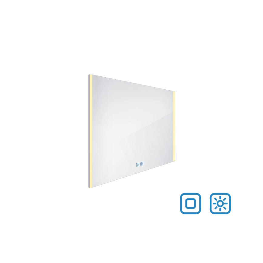 NIMCO ZP 11003VX - LED Ogledalo za kupaonicu sa prigušivim sa pozadinskim osvetljenjem LED/21W/230V 3000-6500K 70x80 cm IP44