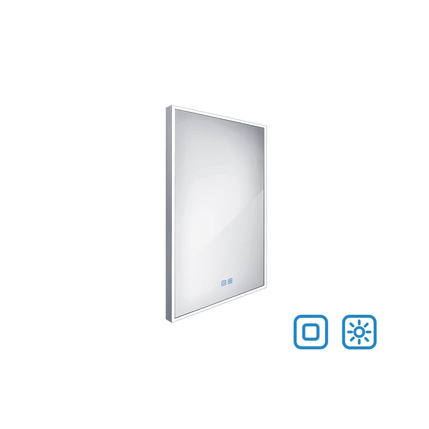 NIMCO ZP 13001VX - LED Ogledalo za kupaonicu sa prigušivim sa pozadinskim osvetljenjem LED/35W/230V 3000-6500K 70x50 cm IP44
