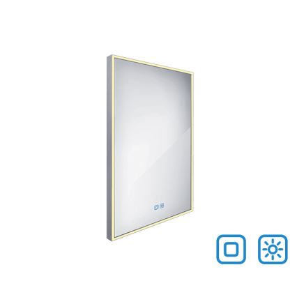 NIMCO ZP 13001VX - LED Ogledalo za kupaonicu sa prigušivim sa pozadinskim osvetljenjem LED/35W/230V 3000-6500K 70x50 cm IP44