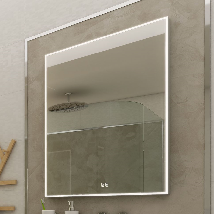 NIMCO ZP 13002VX - LED Ogledalo za kupaonicu sa prigušivim sa pozadinskim osvetljenjem LED/41W/230V 3000-6500K 80x60 cm IP44